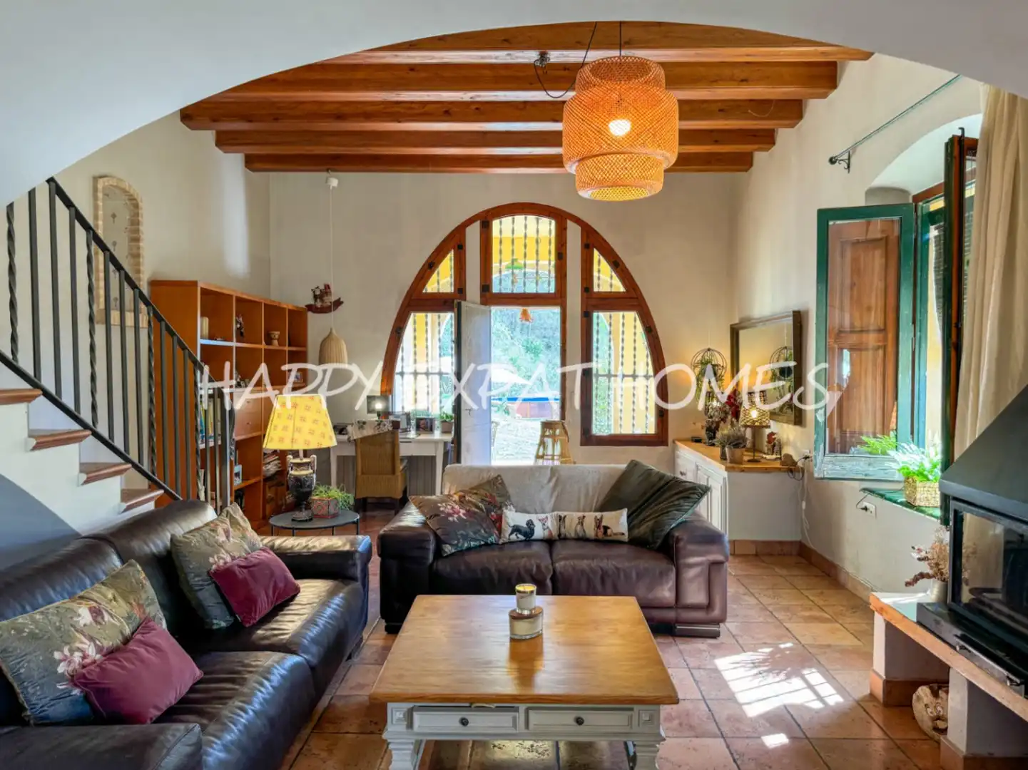 Sala d'estar de Finca rústica en venda en Sant Pere de Ribes amb Calefacció, Jardí privat i Terrassa