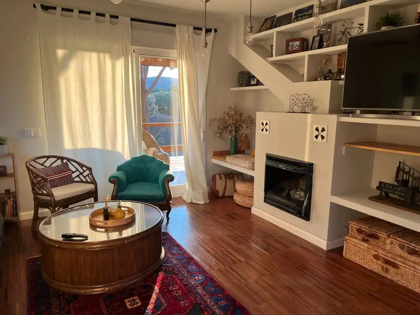 Sala d'estar de Casa o xalet en venda en Galapagar amb Aire condicionat, Jardí privat i Traster