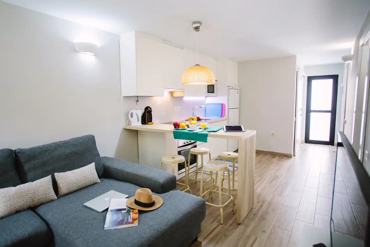 Sala de estar de Apartamento en venta en San Bartolomé de Tirajana con Aire acondicionado, Jardín privado y Terraza