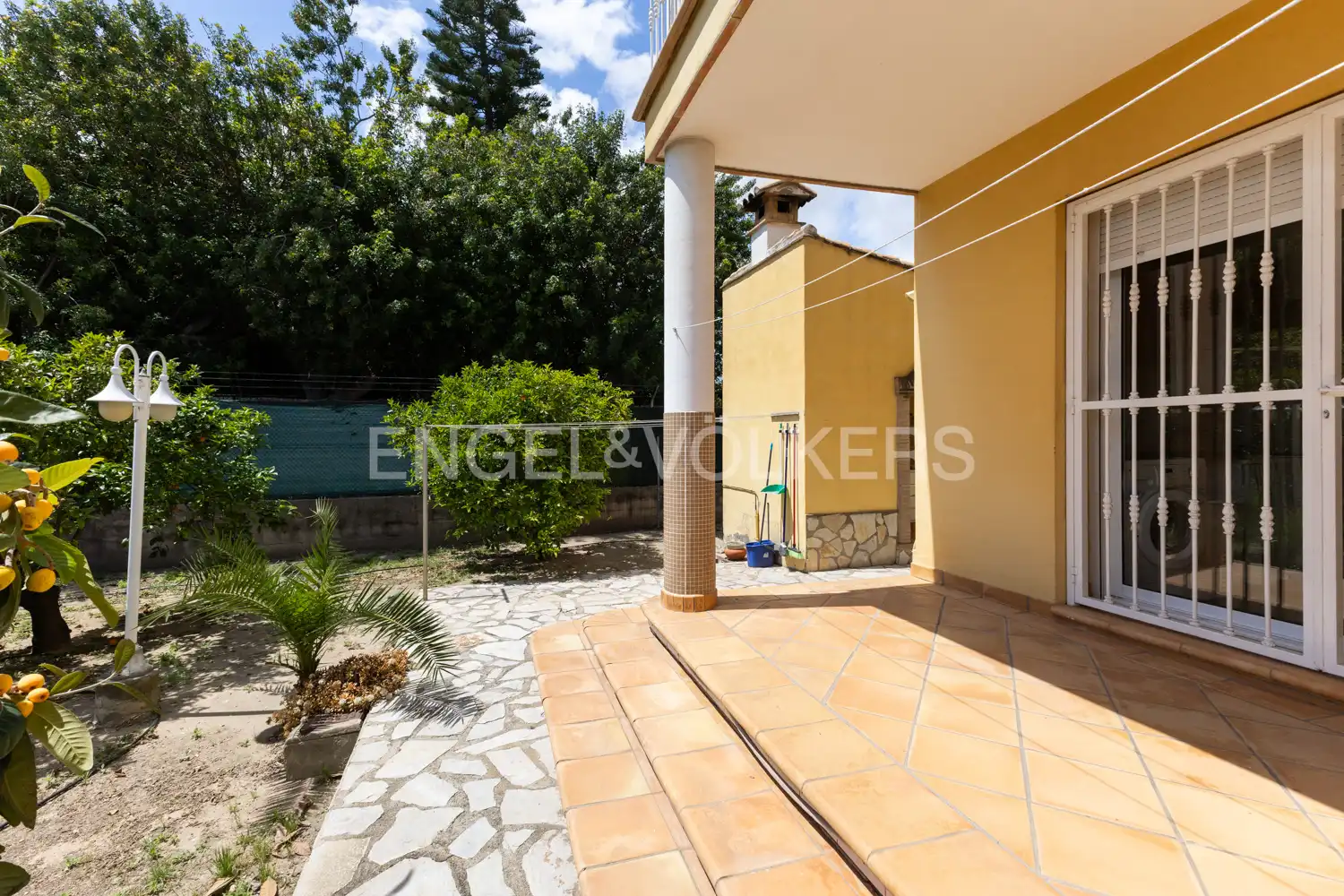 Terraza de Finca rústica en venta en Piles con Aire acondicionado, Calefacción y Jardín privado