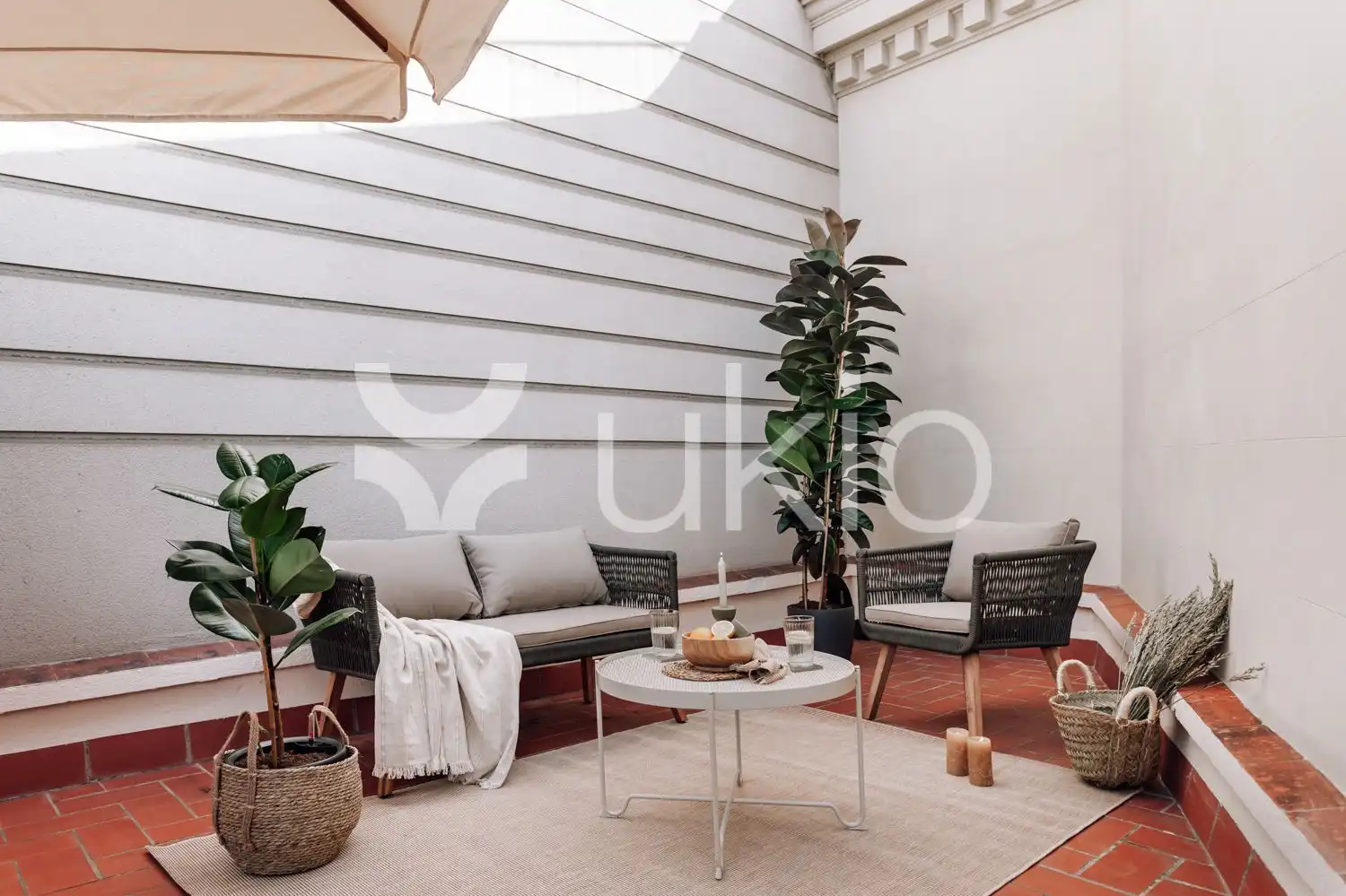 Terrasse von Wohnungen zur Miete in Barcelona mit Klimaanlage, Heizung und Terrasse