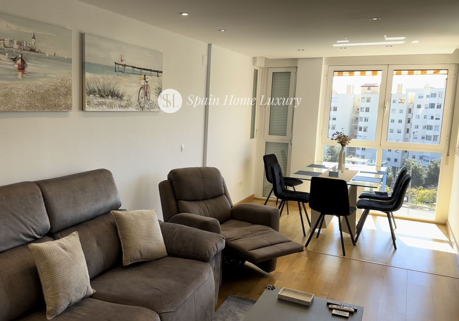 Sala d'estar de Dúplex en venda en Alicante / Alacant amb Aire condicionat