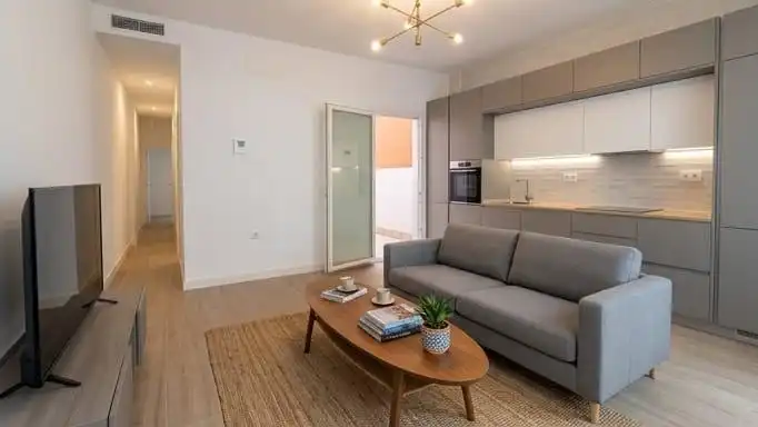 Wohnzimmer von Wohnung zum Verkauf in Sevilla mit Klimaanlage und Heizung