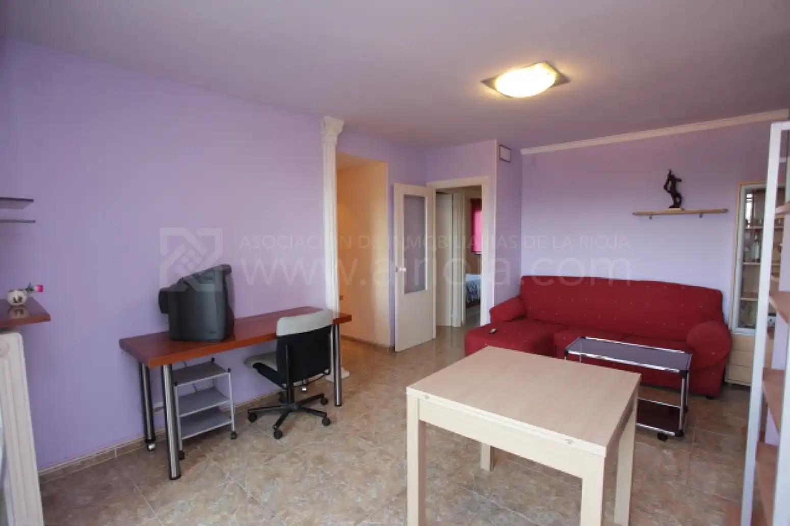 Sala d'estar de Àtic en venda en  Logroño amb Calefacció i Terrassa