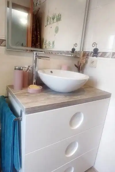 Baño de Planta baja en venta en Alicante / Alacant con Aire acondicionado, Terraza y Piscina comunitaria
