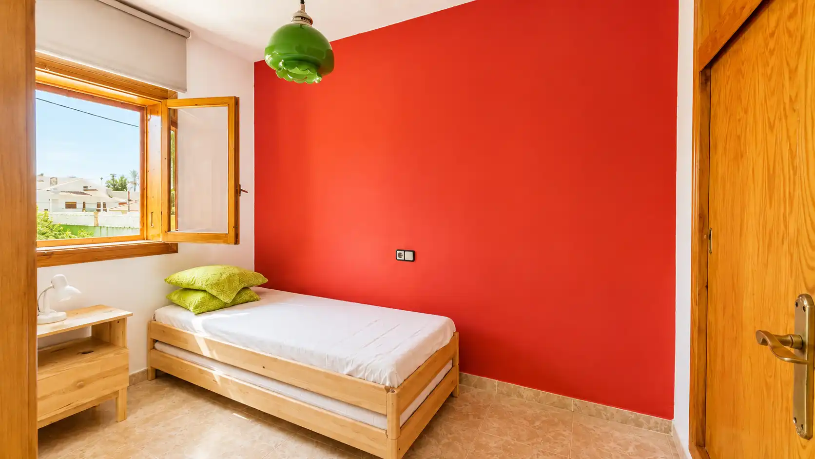 Schlafzimmer von Einfamilien-Reihenhaus zur Miete in San Javier mit Klimaanlage, Privatgarten und Terrasse