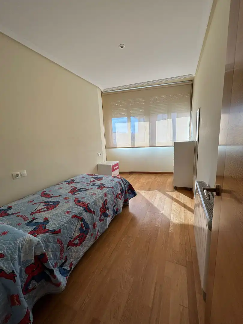 Bedroom of Flat for rent in Ferrol  with Heating, Parquet flooring and Furnished