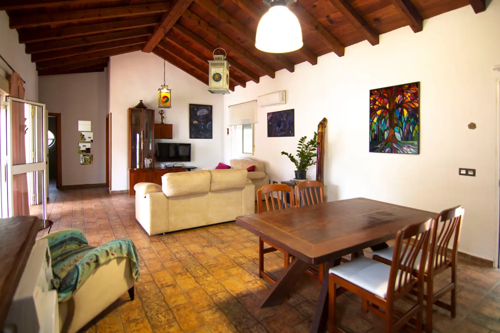 Living room of Country homes for sale in Barbate  with Air Conditioner, Heating and Private garden