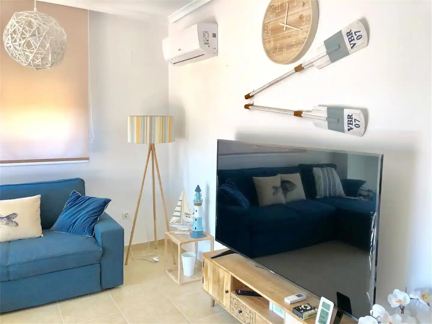 Wohnzimmer von Dachboden zur Miete in Oropesa del Mar / Orpesa mit Klimaanlage und Schwimmbad