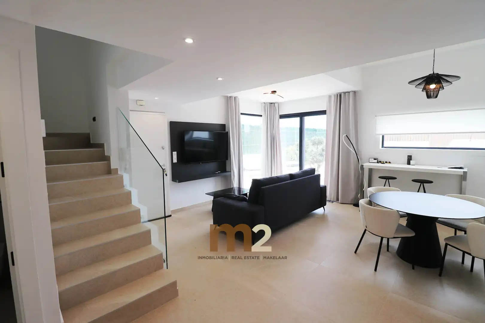 Sala de estar de Casa o chalet en venta en Guardamar del Segura con Aire acondicionado, Calefacción y Jardín privado