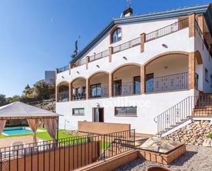 Exterior view of House or chalet for sale in Santa Susanna  with Terrace and Swimming Pool