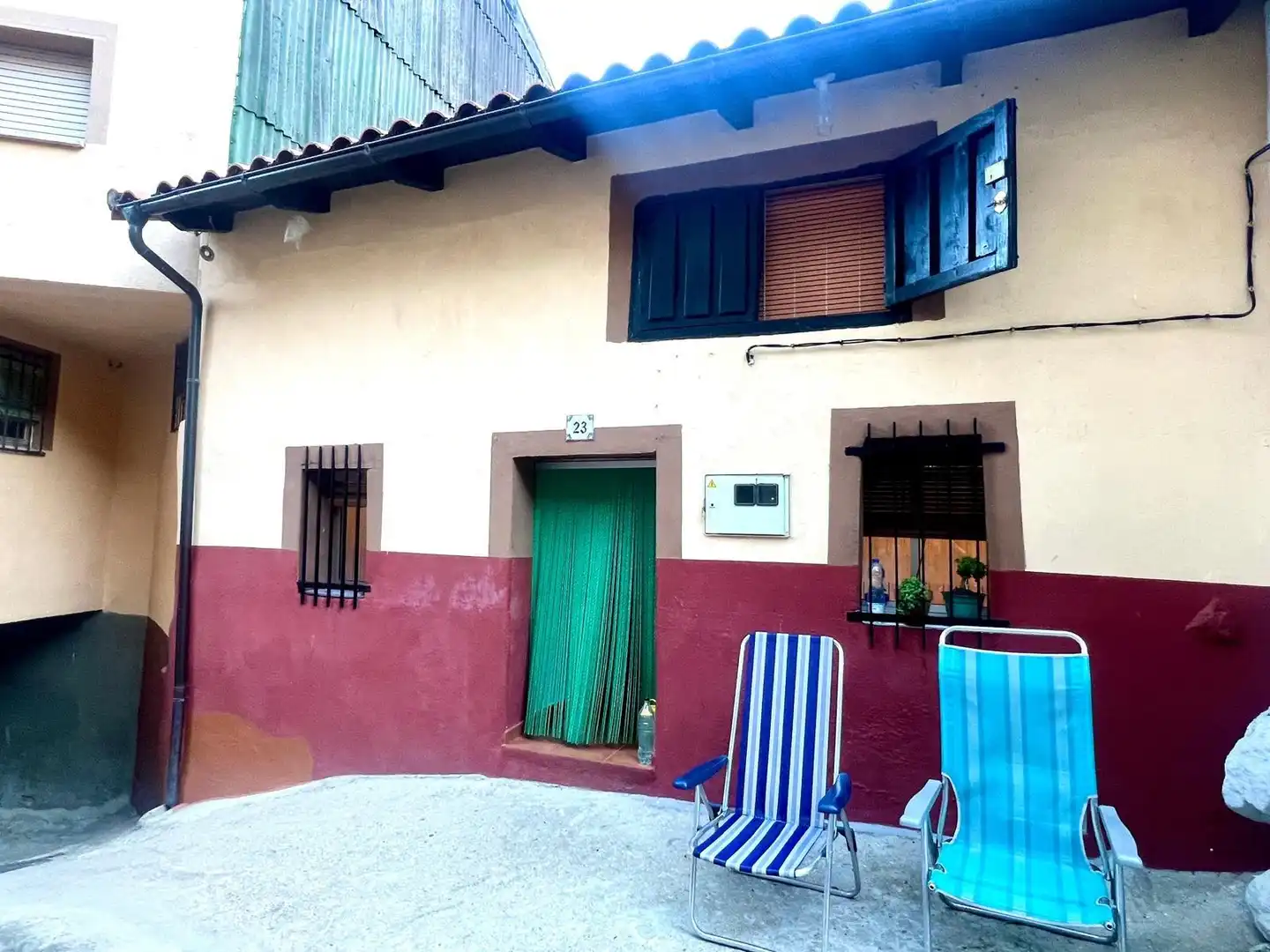 Exterior view of Houses for sale in Rebollar (Cáceres)  with Furnished