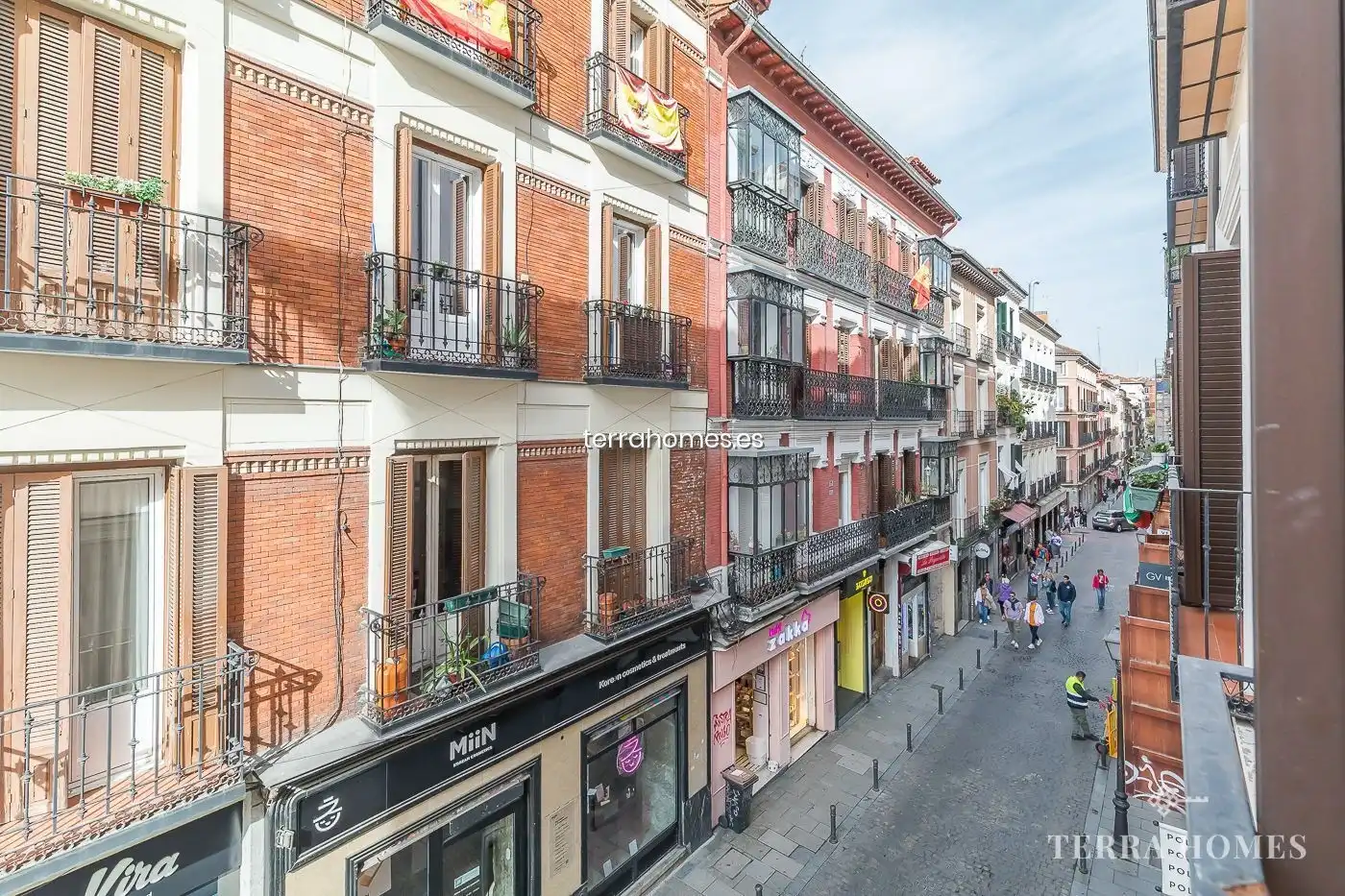 Terraza de Apartamento de alquiler en Madrid con Aire acondicionado, Calefacción y Amueblado