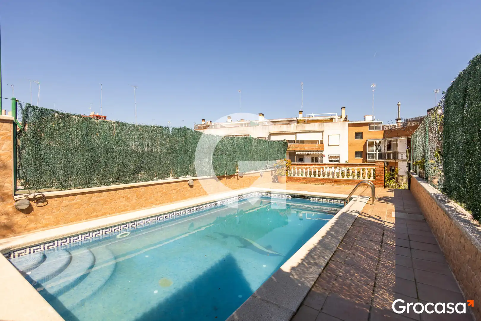 Swimming pool of Detached homes for sale in Mataró  with Air Conditioner, Heating and Private garden