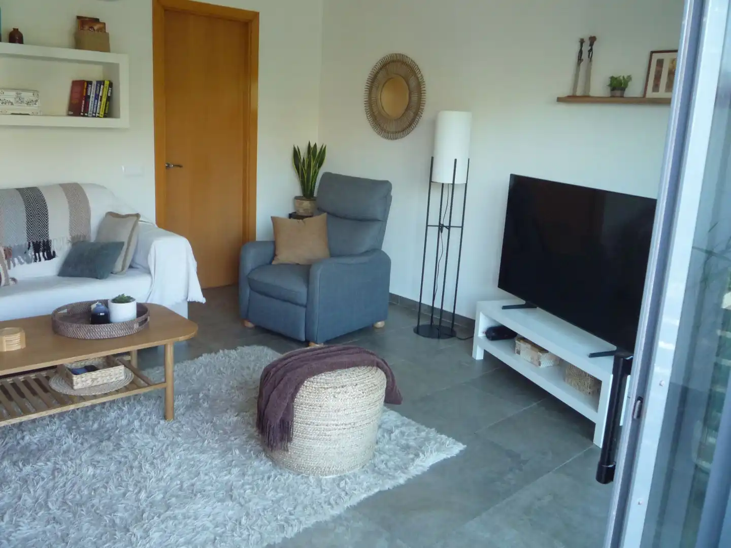 Wohnzimmer von Wohnung zum Verkauf in Sitges mit Klimaanlage, Heizung und Terrasse