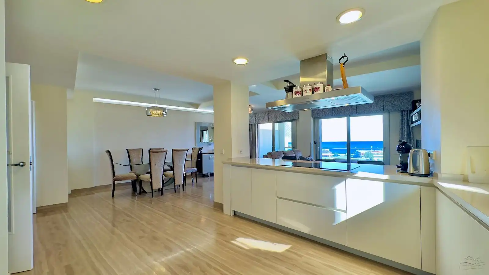 Menjador de Apartament en venda en Jávea / Xàbia amb Aire condicionat, Calefacció i Jardí privat