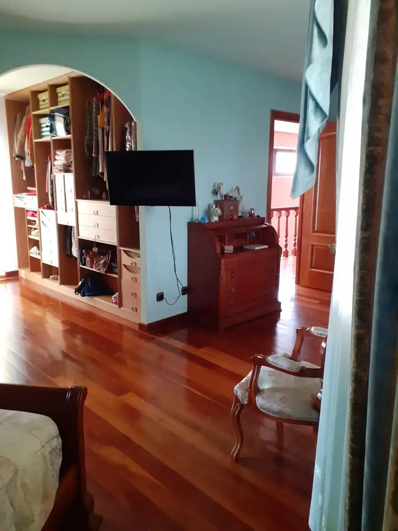 Sala d'estar de Casa o xalet en venda en Villarejo de Órbigo amb Jardí privat, Terrassa i Traster