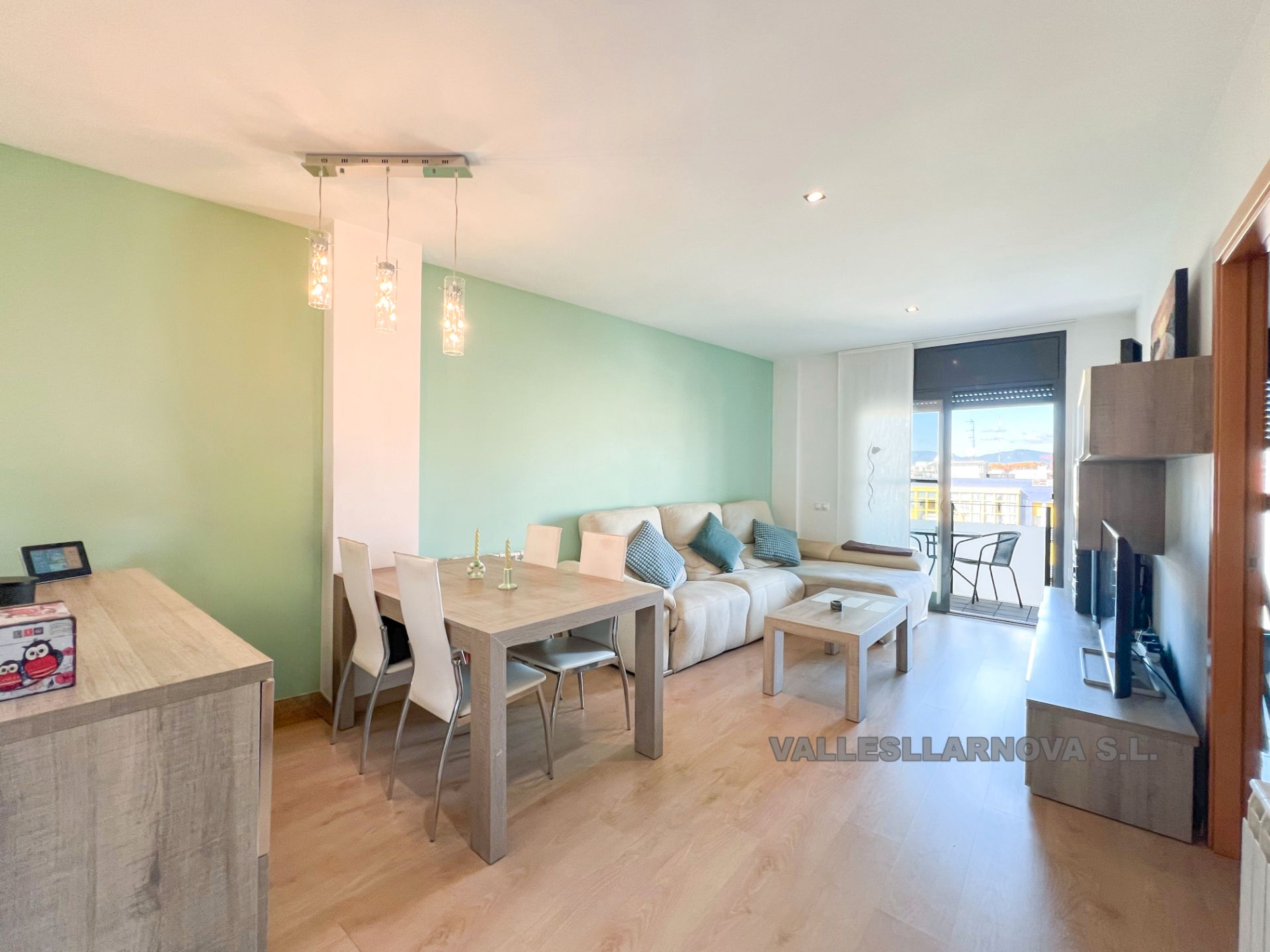 Sala d'estar de Pis en venda en Mollet del Vallès amb Aire condicionat, Calefacció i Parquet