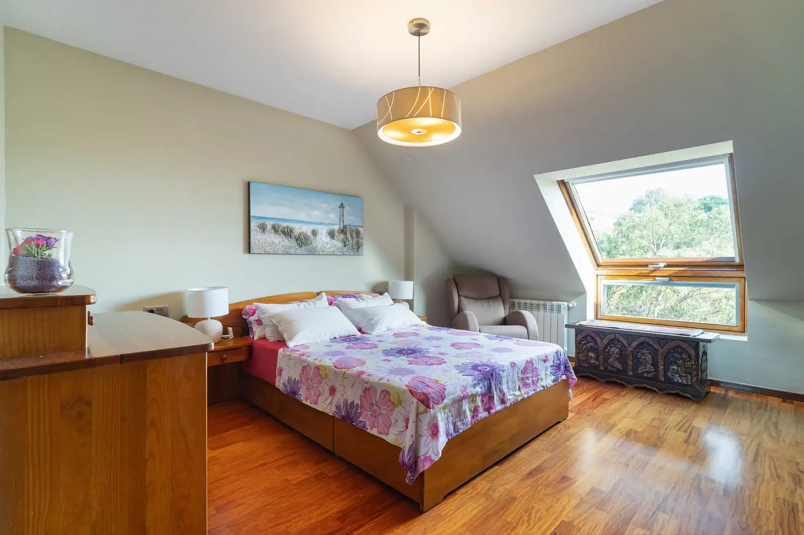 Bedroom of Duplexes for sale in A Coruña Capital   with Heating and Parquet flooring
