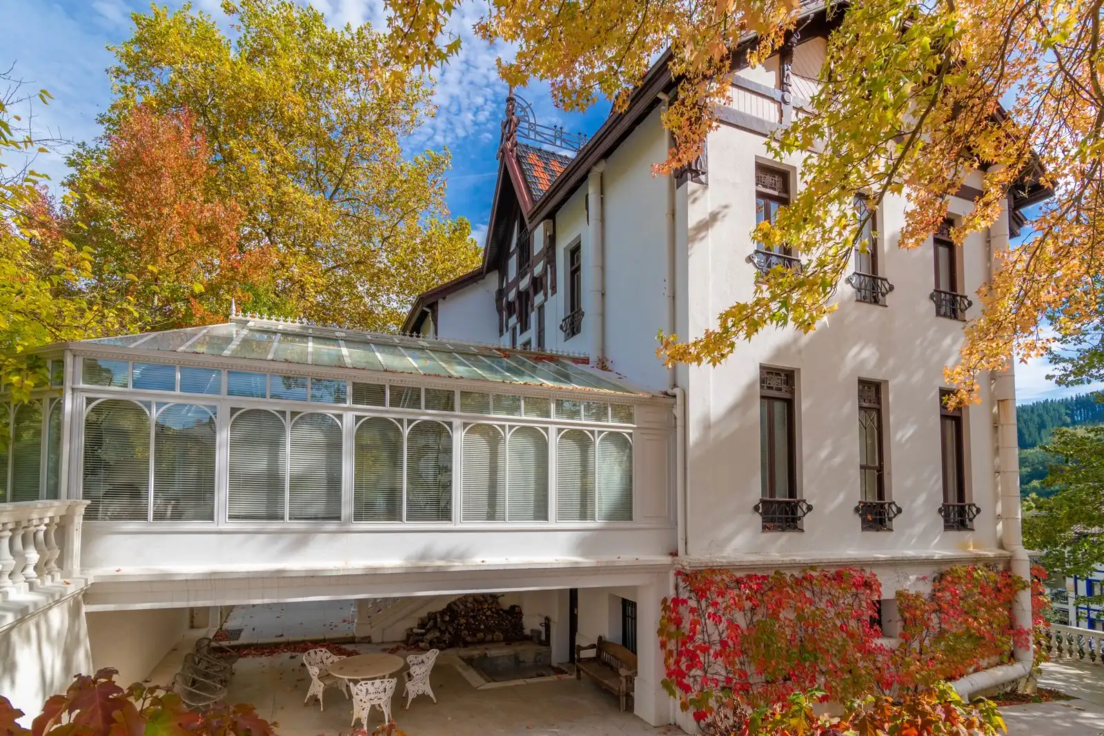 Vista exterior de Finca rústica en venta en Gordexola con Calefacción, Jardín privado y Terraza