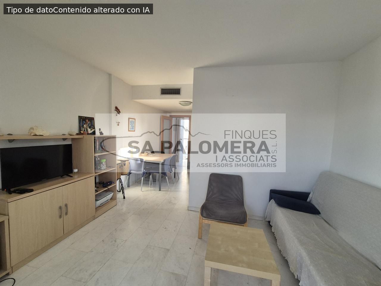 Sala d'estar de Pis en venda en Blanes amb Aire condicionat, Terrassa i Moblat