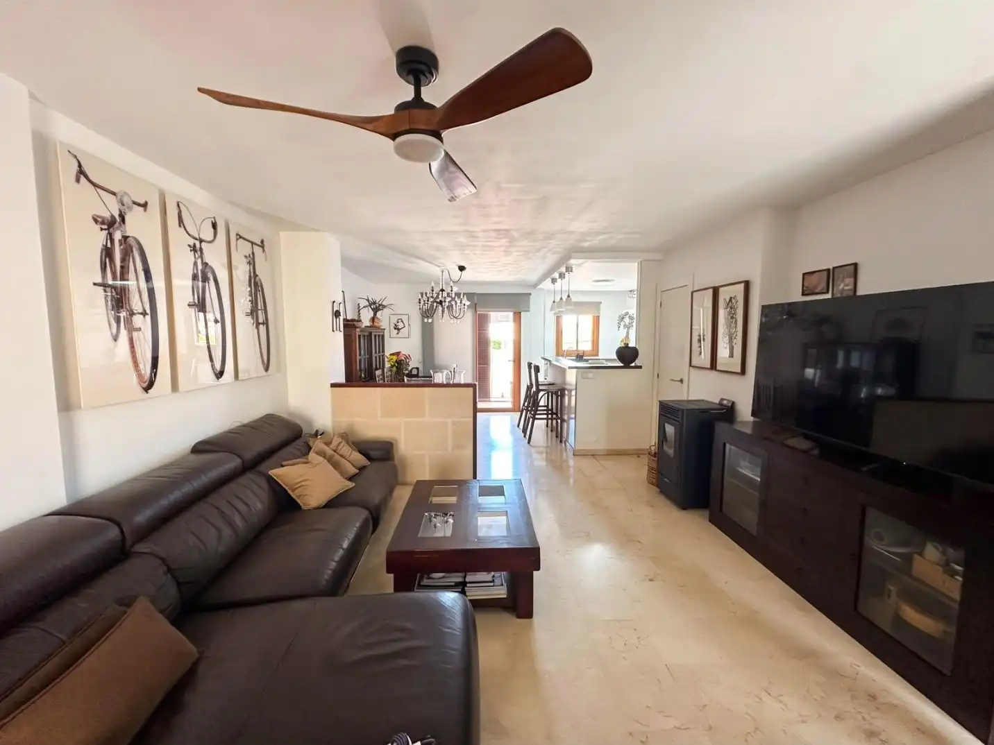 Sala de estar de Casa o chalet en venta en Llucmajor con Aire acondicionado y Terraza