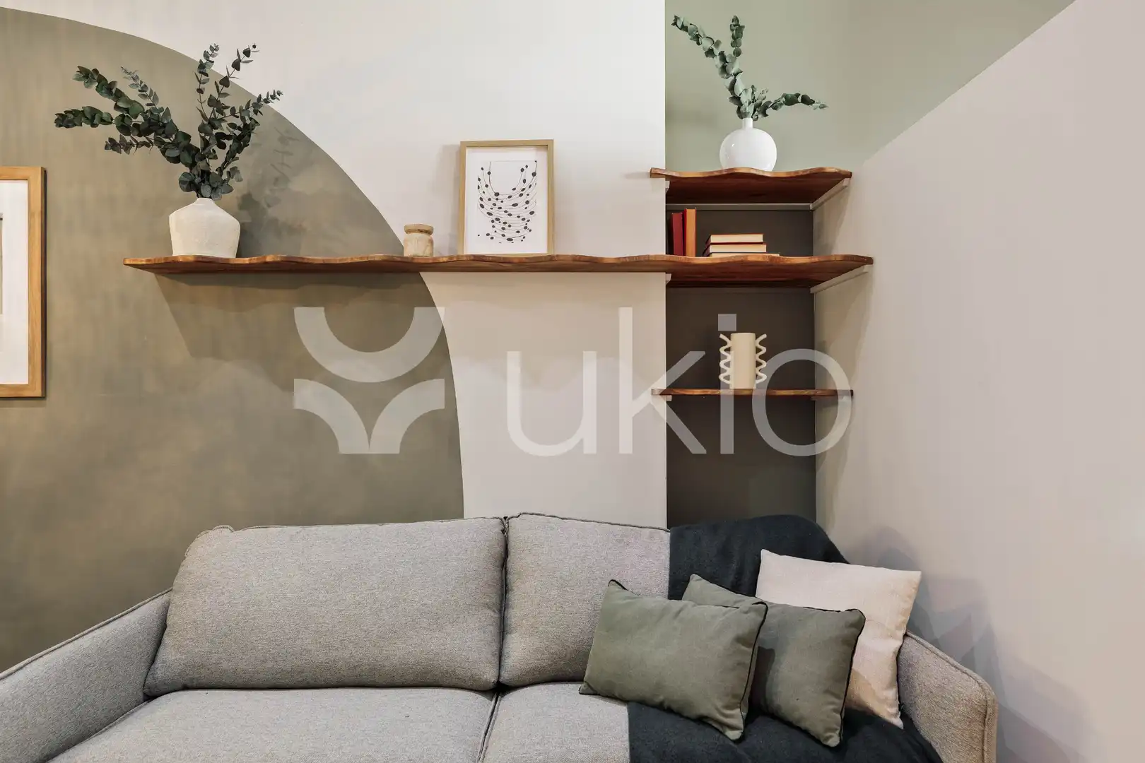 Wohnzimmer von Wohnung zur Miete in Barcelona mit Klimaanlage, Heizung und Möbliert