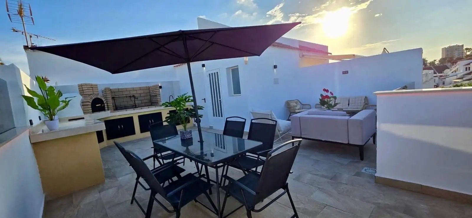 Terrace of Detached homes for rent in Torrevieja  with Air Conditioner, Heating and Terrace