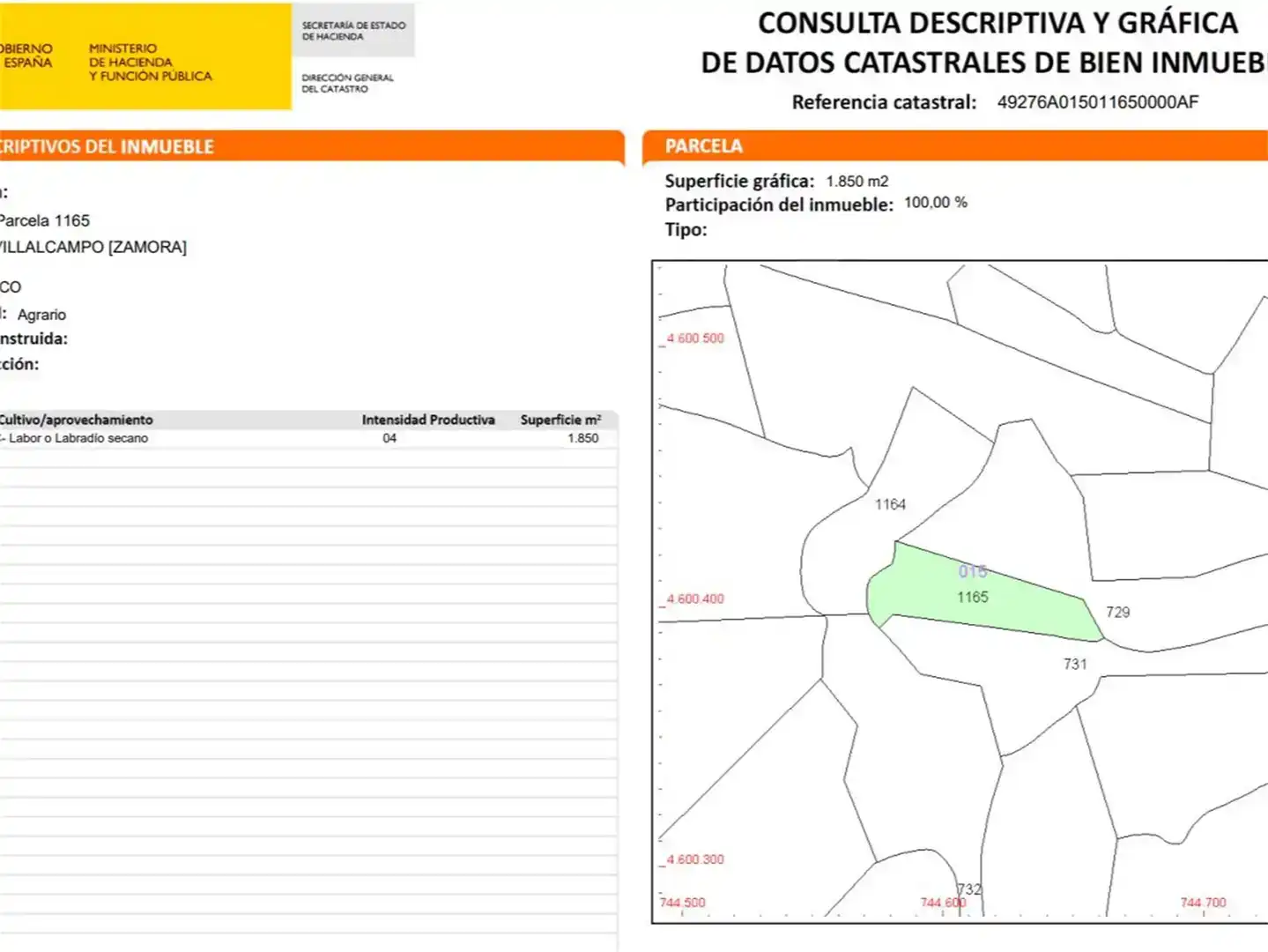 Terreno en venta en Villalcampo, Zamora