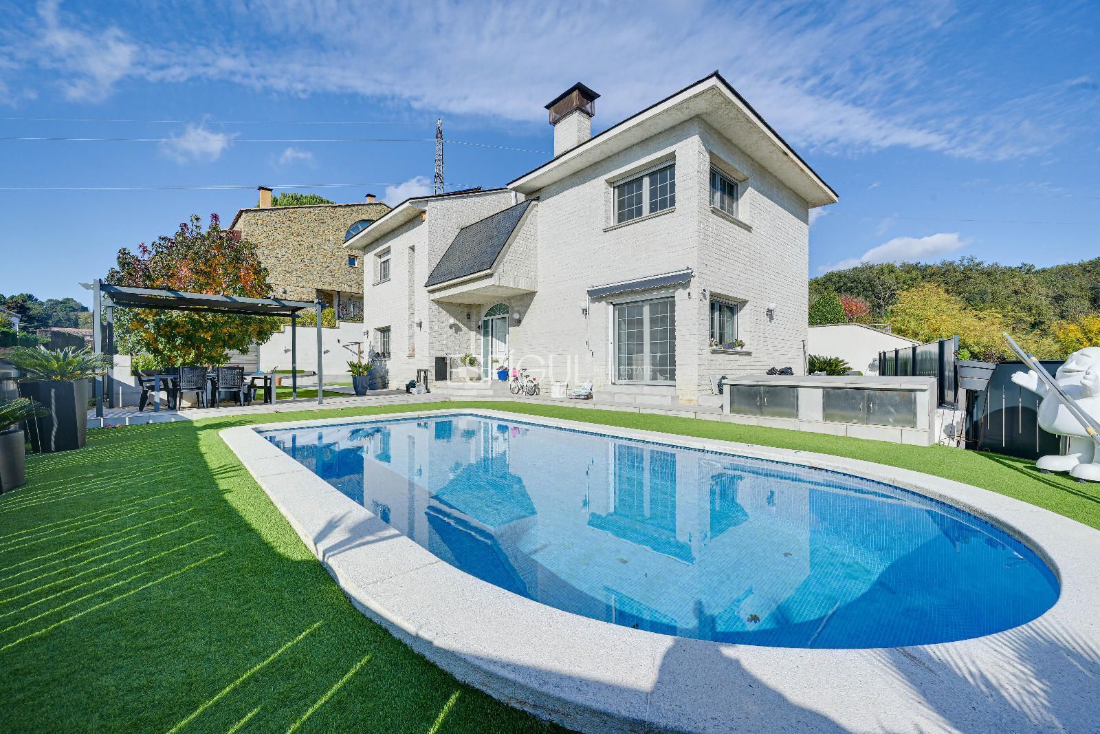 Exterior view of House or chalet for sale in Girona Capital  with Air Conditioner, Heating and Terrace