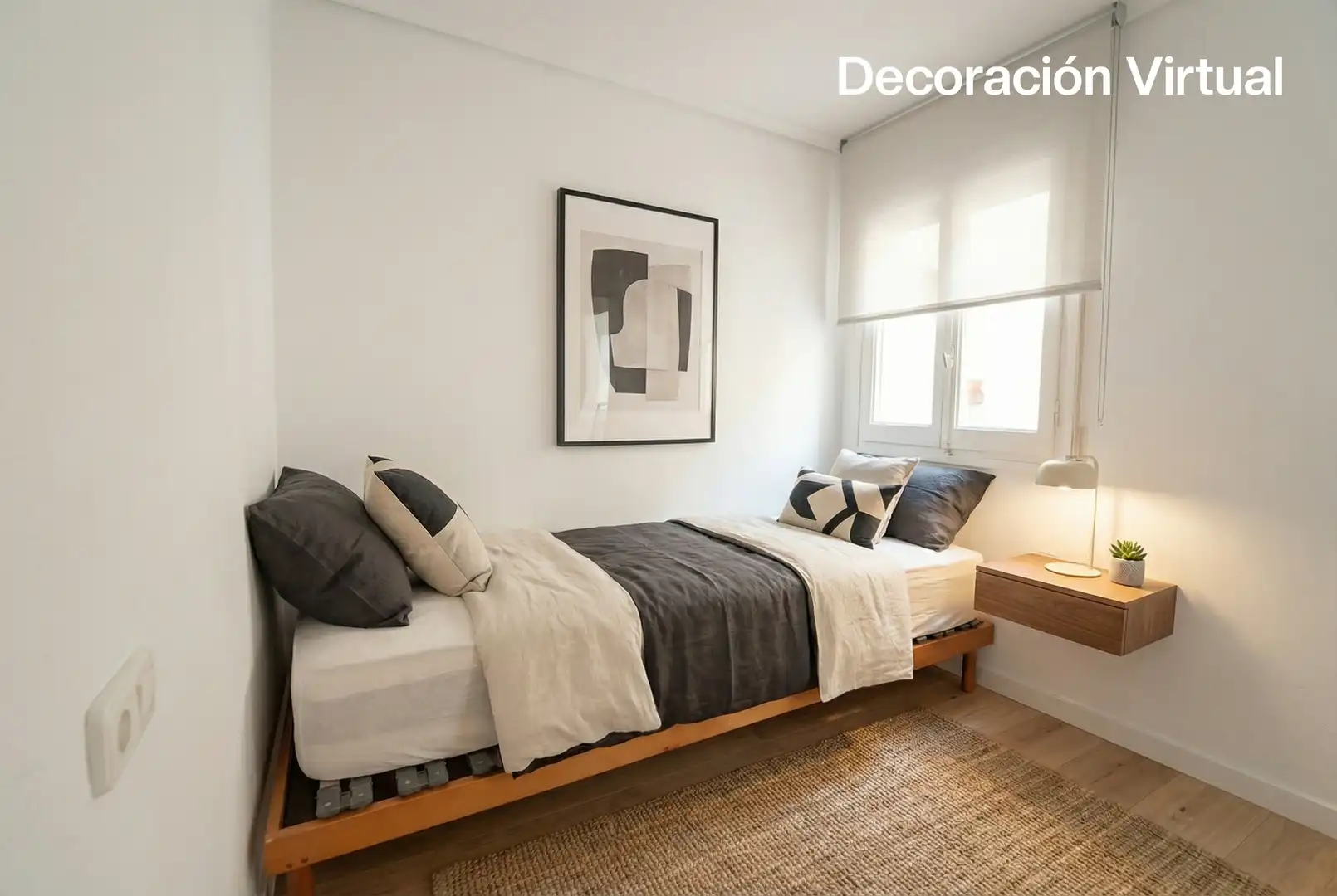 Schlafzimmer von Wohnung zum Verkauf in Valencia mit Klimaanlage, Privatgarten und Abstellraum