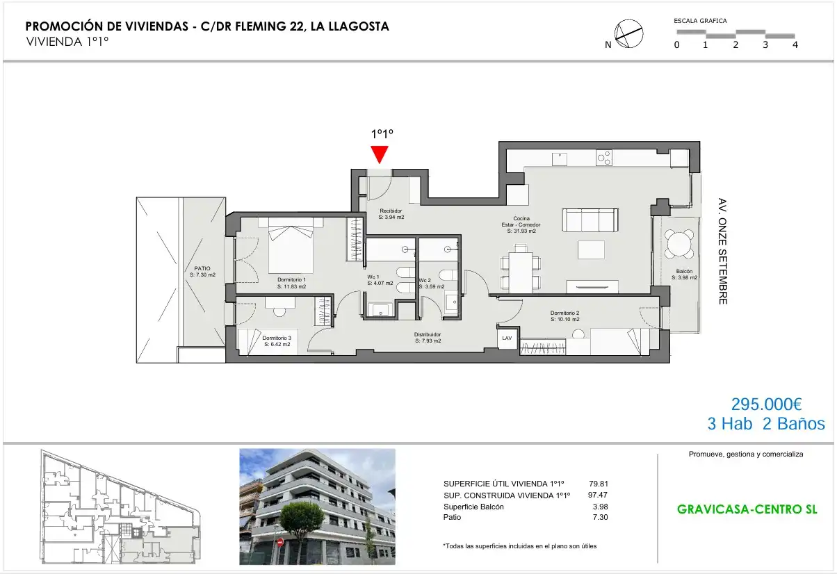 Piso en venta en La Llagosta con Aire acondicionado, Calefacción y Terraza