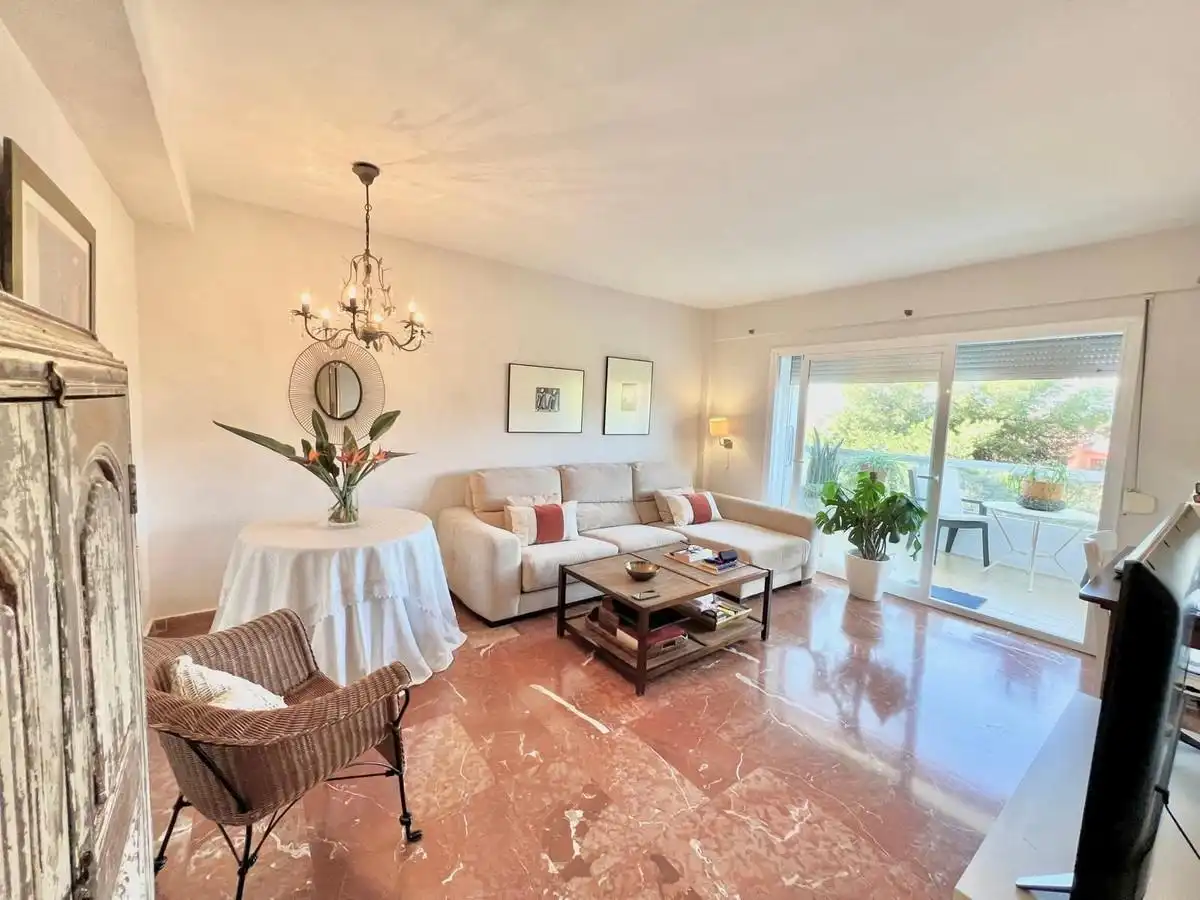 Sala de estar de Apartamento en venta en Marbella con Terraza