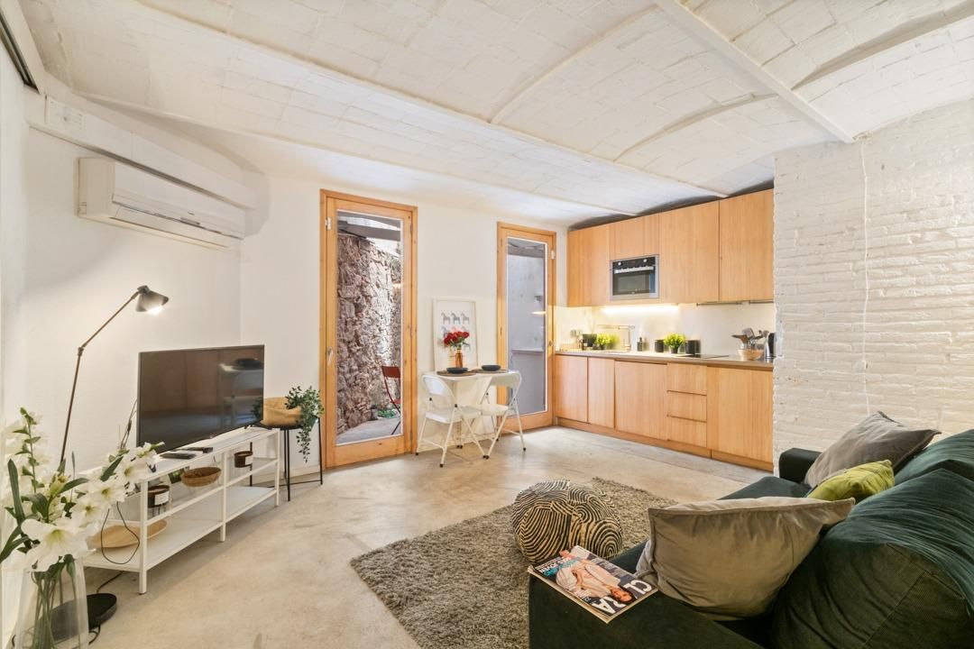 Sala d'estar de Apartament en venda en  Barcelona Capital
