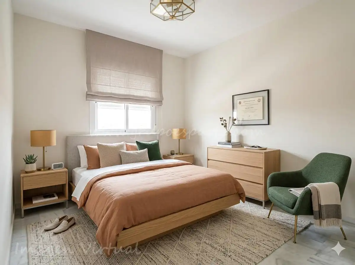 Habitación de Casa adosada en venta en Huévar del Aljarafe con Aire acondicionado, Jardín privado y Terraza