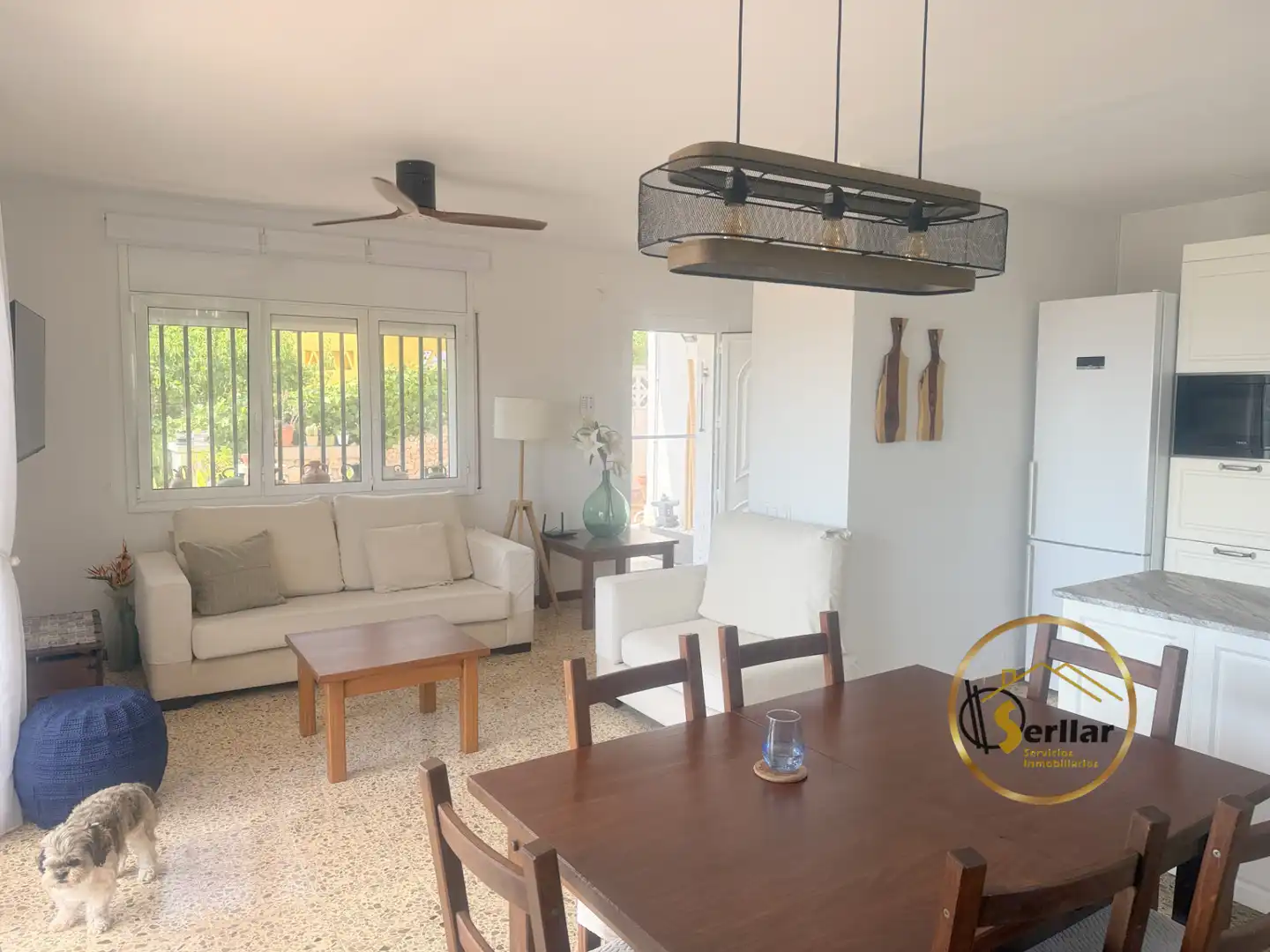 Wohnzimmer von Haus oder Chalet zum Verkauf in Calafell mit Klimaanlage, Heizung und Privatgarten