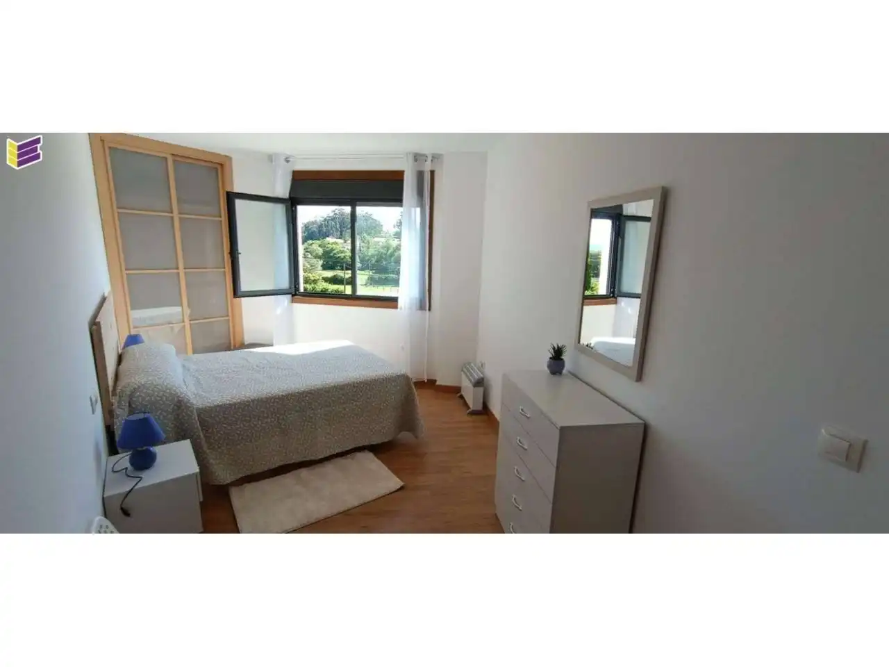 Schlafzimmer von Wohnung zum Verkauf in O Rosal   mit Heizung, Parkett und Abstellraum