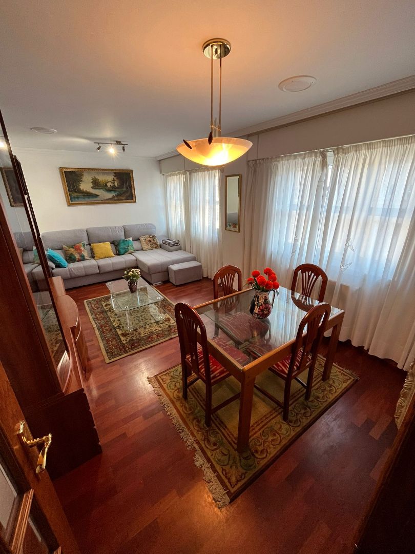 Living room of Duplex to rent in A Coruña Capital   with Heating, Private garden and Parquet flooring