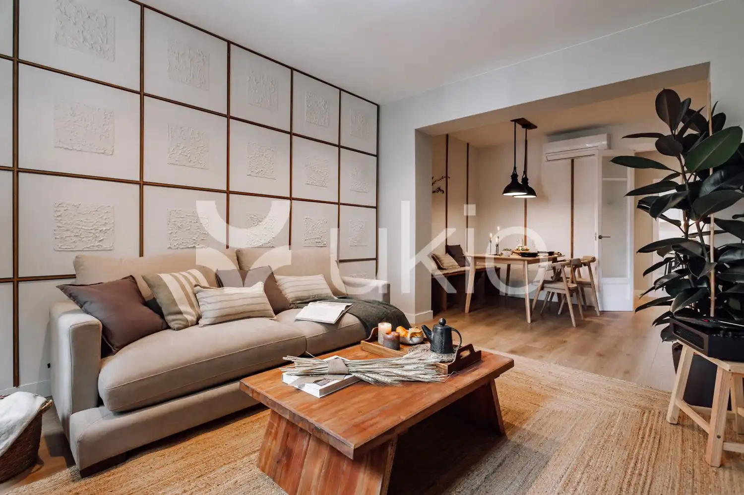 Wohnzimmer von Wohnungen zur Miete in Barcelona mit Klimaanlage, Heizung und Möbliert