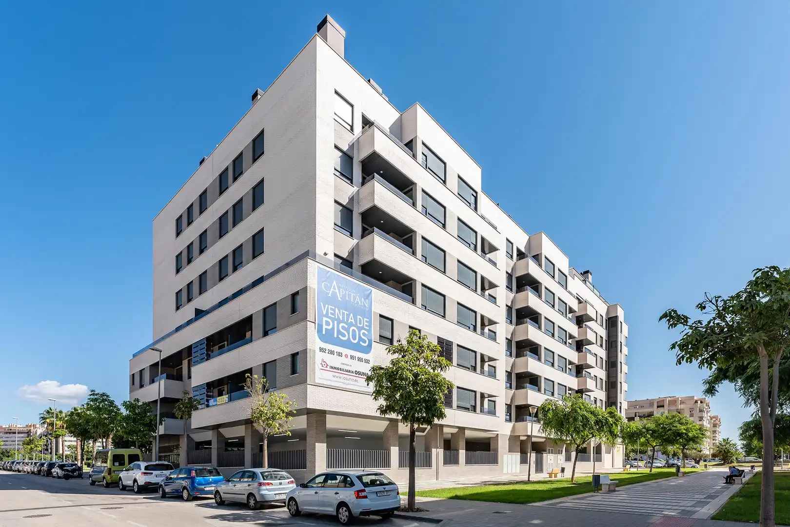 Exterior view of Flat for sale in Málaga  with Parquet flooring, Terrace and Storage room