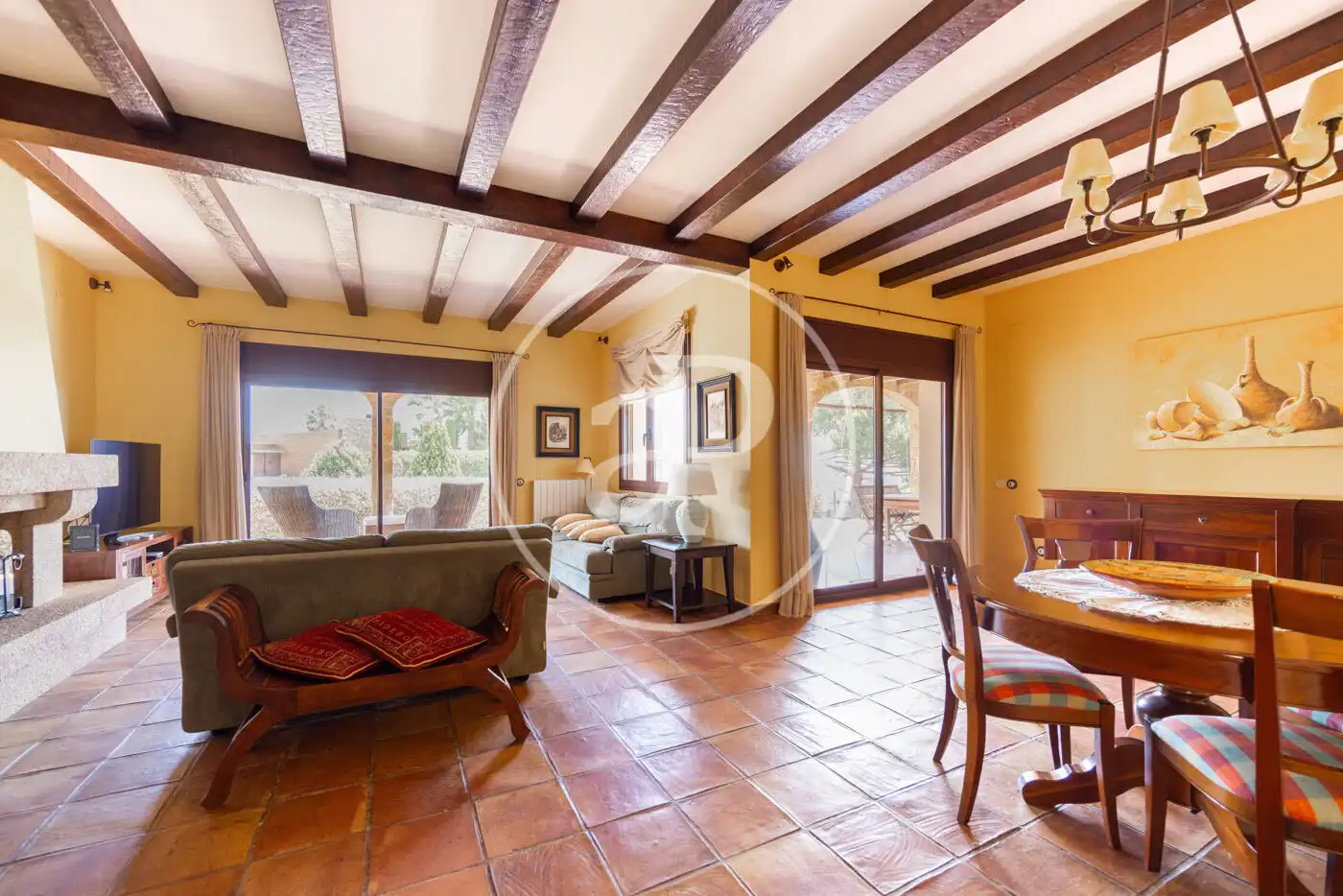 Sala de estar de Casa o chalet en venta en Argentona con Aire acondicionado, Calefacción y Jardín privado