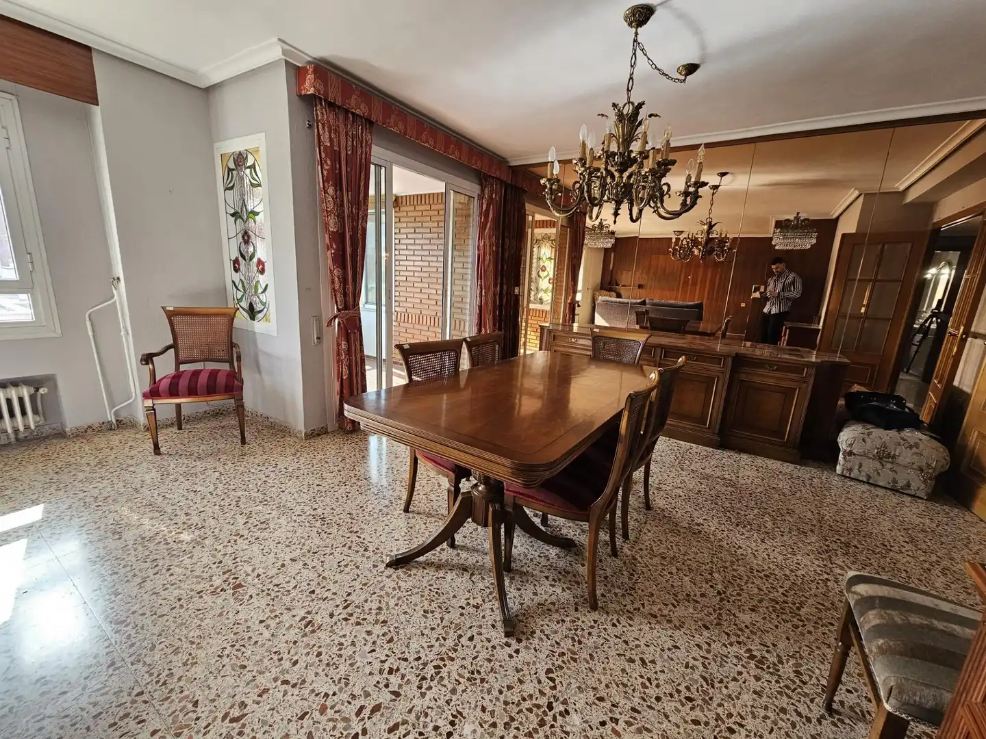 Dining room of Flat for sale in Valencia  with Furnished and Balcony