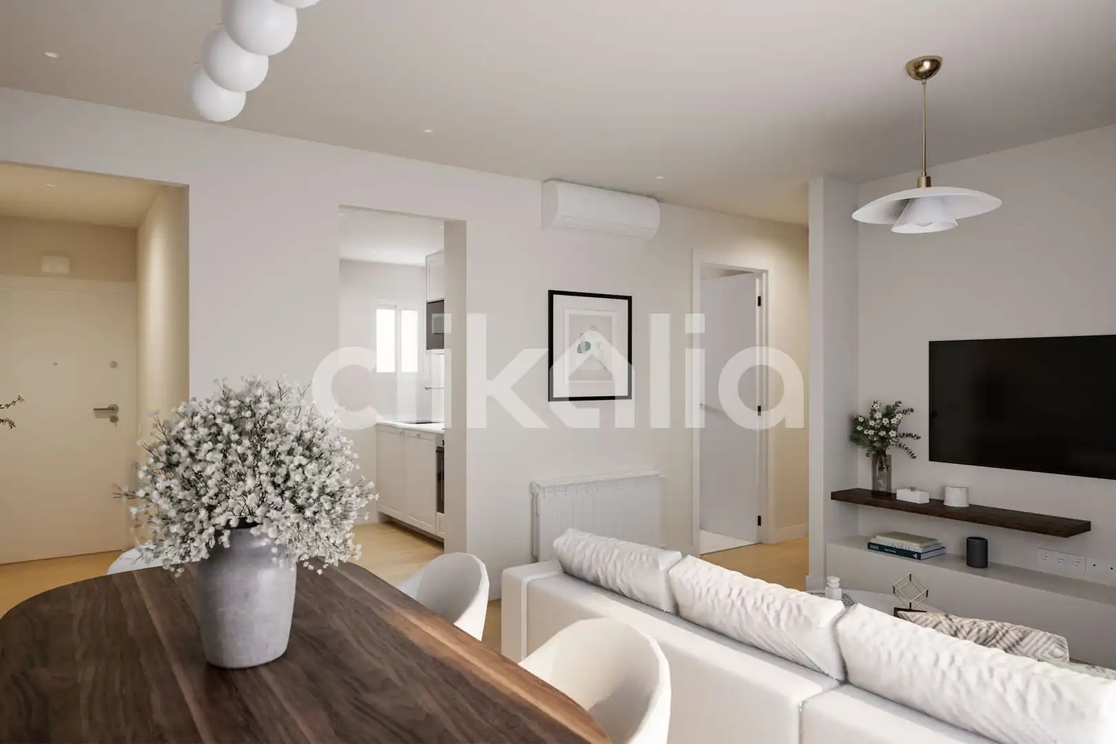 Sala de estar de Piso en venta en Madrid con Aire acondicionado, Calefacción y Jardín privado