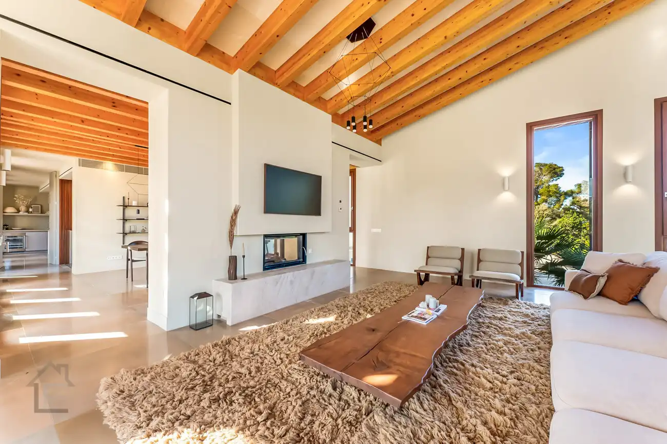 Sala d'estar de Finca rústica en venda en Felanitx amb Aire condicionat, Calefacció i Terrassa