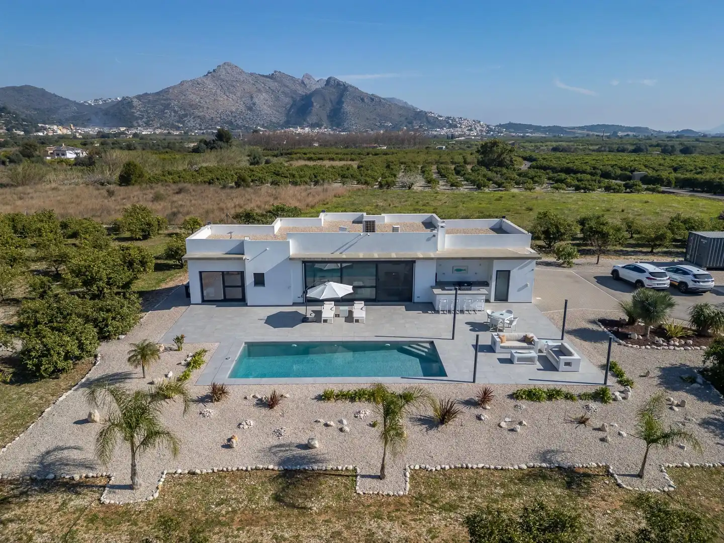 Vista exterior de Casa o chalet en venta en Tormos con Aire acondicionado, Calefacción y Piscina