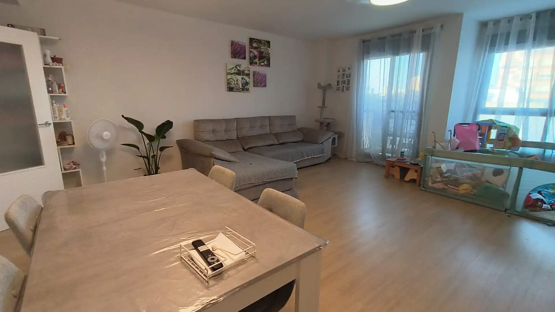 Sala d'estar de Pis en venda en Massalavés amb Aire condicionat, Jardí privat i Parquet