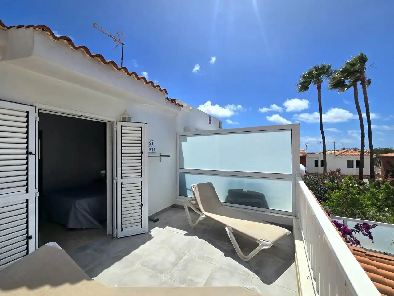 Terraza de Dúplex de alquiler en San Bartolomé de Tirajana con Terraza, Amueblado y Piscina comunitaria
