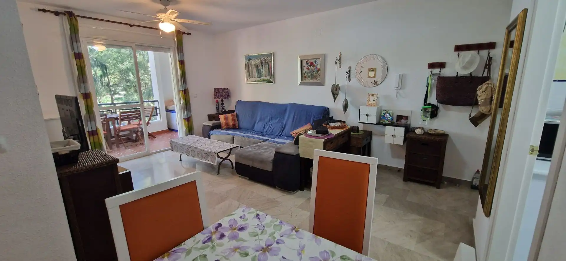 Living room of Apartments for sale in El Portil  with Terrace, Storage room and Furnished