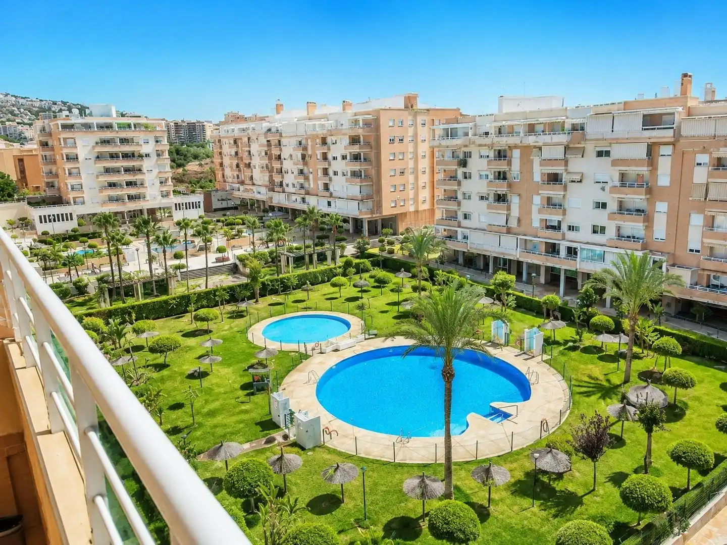 Außenansicht von Dachboden zur Miete in Málaga mit Klimaanlage, Privatgarten und Terrasse