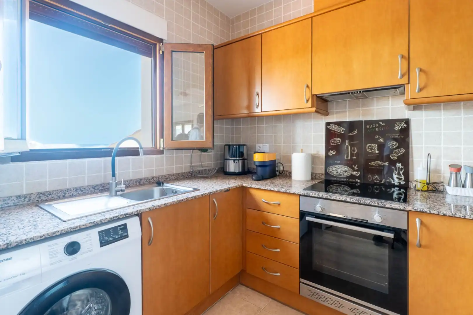 Cocina de Apartamento en venta en El Ràfol d'Almúnia con Calefacción, Terraza y Piscina